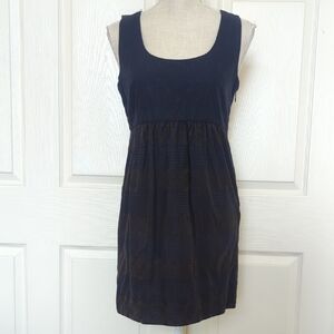 Juicy Couture Navy and Brown Mini Dress